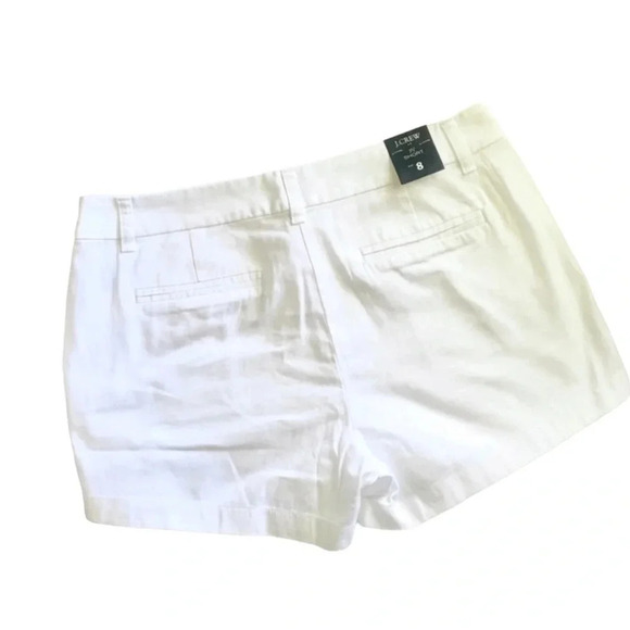 NWT J.Crew Factory White 3.5" Chino Shorts - Picture 5 of 5